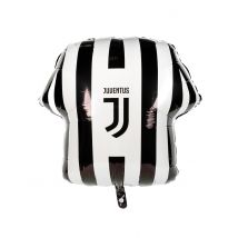 Zwarte en witte aluminium Juventus shirt ballon - Thema: Nationaliteit en Supporters - Grijs, Wit - Maat Uniek Formaat