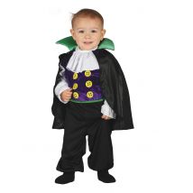 Kleine vampier graaf outfit voor baby's - Thema: Baby - Gekleurd - Maat 18 - 24 maanden