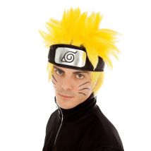 Gele Naruto Shippuden pruik voor volwassenen - Thema: Cosplay - Geel - Maat Uniek Formaat
