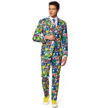 Mr. Super Mario Opposuits kostuum voor volwassenen - Thema: De origineelste - Maat L (EU 54)