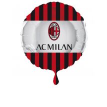 Ronde aluminium AC Milan ballon - Thema: Nationaliteit en Supporters - Gekleurd - Maat Uniek Formaat