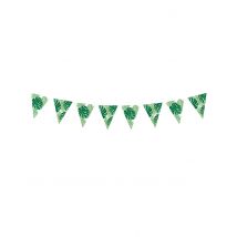 Tropische bladeren kartonnen slinger - Thema: Hawaï - Groen - Maat Uniek Formaat