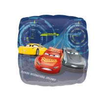 Cars 3 rechthoekige aluminium ballon - Thema: Sfeer decoratie - Gekleurd - Maat Uniek Formaat