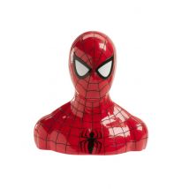 Spiderman spaarpot met snoep - Thema: Bekende personages - Rood - Maat Uniek Formaat