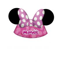 6 Minnie Bow-Toons feesthoedjes - Thema: Alle licenties - Roze - Maat Uniek Formaat