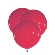 5 enorme rode latex ballonnen - Roze - Maat Uniek Formaat