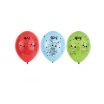 6 latex Bing ballonnen - Thema: Bekende personages - Multicolore - Maat Uniek Formaat