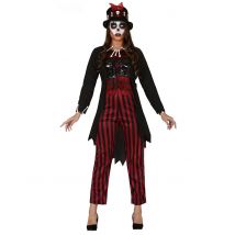 Voodoo heks kostuum voor vrouwen - Thema: Magie en Horror - Gekleurd - Maat L (40)