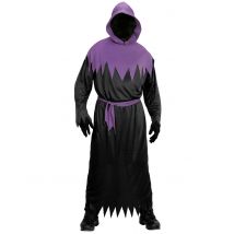 Zwart en paars reaper kostuum voor volwassenen - Thema: Reaper - Gekleurd - Maat XL