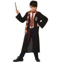 Harry Potter kostuum en accessoire set voor kinderen - Thema: Bekende personages - Zwart - Maat One Size