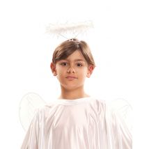 Engel aureool haarband - Thema: Accessoires et chapeaux Noël enfant - Grijs, Wit - Maat Uniek Formaat