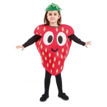 Kleine aardbei kostuum voor kinderen - Thema: Humoristisch - Rood - Maat 1 - 2 jaar (80-91 cm)