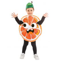 Klein oranje kinderkostuum - Thema: Humoristisch - Oranje - Maat 1 - 2 jaar (80-91 cm)