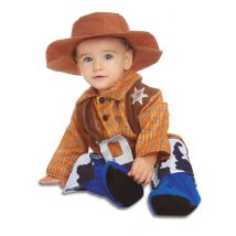 Cowboy vermomming met hoed voor baby - Thema: Baby - Multicolore - Maat 7 - 12 maanden