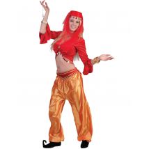 Rode danserestop voor dames - Thema: Werelddelen - Rood - Maat Uniek Formaat