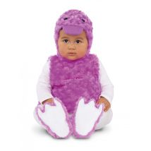 Kleine lila eend kostuum voor baby's - Thema: Dieren - Paars - Maat 0 - 6 maanden