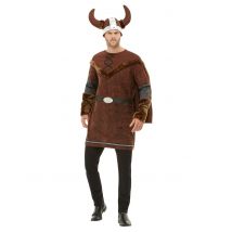 Vermomming als Viking barbaar voor mannen - Thema: Vikings - Bruin - Maat L