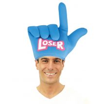 Handhoed voor volwassenen - Thema: Humoristisch - Blauw - Maat Uniek Formaat