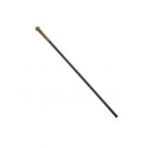 Zwart en gouden wandelstok 108 cm - Thema: Jaren 20/30 - Zwart - Maat Uniek Formaat
