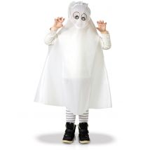 Spookponcho voor kinderen - Thema: Magie en Horror - Grijs, Wit - Maat One Size