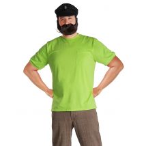 Efraim Pipi langkous vermomming voor heren - Thema: Bekende personages - Groen - Maat Medium