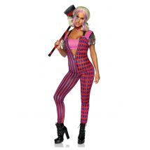 Luxe kostuum voor een gestoord meisje - Thema: Circus/ Clowns - Blauw - Maat S