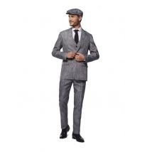 Kostuum Suitmeister Mr. 20s Gangster voor heren - Thema: Jaren 20/30 - Zilver / Grijs - Maat XL (EU 58)