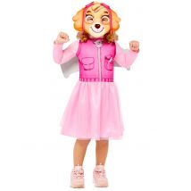 Stella Paw Patrol vermomming en masker voor kinderen - Thema: Dieren - Roze - Maat 110 (4-6 jaar)
