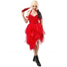 Harley Quinn Rode Vrouwenjurk - Suicide Squad 2 - Thema: Magie en Horror - Rood - Maat Medium