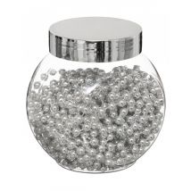 Zilveren parel slinger 6 m tafeldecoratie - Thema: Feeën wereld - Zilver / Grijs - Maat Uniek Formaat