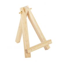 Houten menukaarthouder op ezel 10 cm voor buffet - Thema: Jaren 40/50 - Maat Uniek Formaat