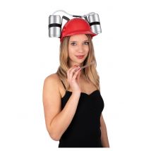Dorst-helm voor volwassenen - Thema: Humoristisch - Rood - Maat Uniek Formaat