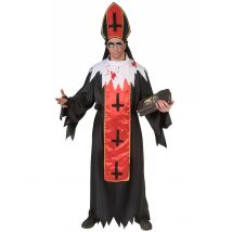 Volwassen horror paus vermomming - Thema: De meest originele Halloween - Zwart - Maat XL