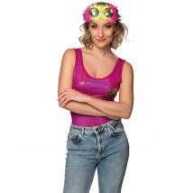 Meerkleurige rave party bril - Thema: Carnaval accessoire - Multicolore - Maat Uniek Formaat