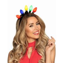 Hoofdband lichtslinger volwassene - Thema: Carnaval accessoire - Multicolore - Maat Uniek Formaat