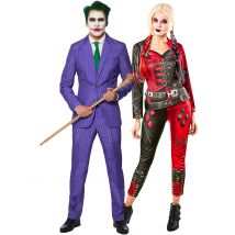 Harley Quinn koppelkostuum - Suicide Squad 2 en Mr. Joker Suitmeister voor volwassenen. - Thema: Magie en Horror - Multicolore - Maat Uniek Formaat