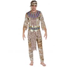 Egyptische mummievermomming voor heren - Thema: Oudheid - Goud - Maat L