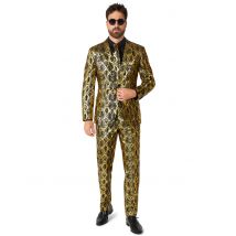 Glimmende slang volwassen Opposuits kostuum - Thema: Cabaret - Zwart - Maat M (EU 50)