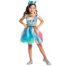 Rainbow Dash My Little Pony basisvermomming voor kinderen - Thema: Feeën wereld - Groen - Maat 122/134 (7-8 jaar)