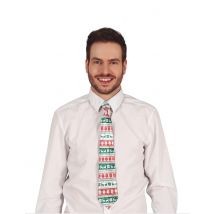 Kerststropdas met patroon voor volwassenen - Thema: Tous les accessoires Noël - Multicolore - Maat Uniek Formaat