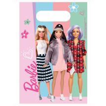 8 Cadeauzakjes Barbie Sweet Life 30 x 18 cm - Thema: Bekende personages - Multicolore