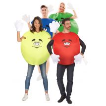 Leuk snoepgroepskostuum voor volwassenen - Thema: Humoristisch - Multicolore - Maat Uniek Formaat