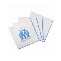 20 Servetten OM 33 x 33 cm - Thema: Nationaliteit en Supporters - Grijs, Wit - Maat Uniek Formaat