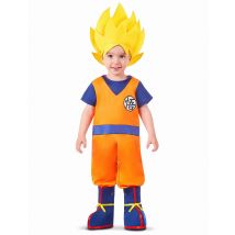 Goku Super Saiyan Dragon Ball Zbabykostuum - Thema: Cosplay - Oranje - Maat 7 - 12 maanden