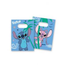 4 Stitch papieren cadeauzakjes - Thema: Comics, Cartoons - Blauw