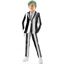 Kinderfilm spookkostuum zwart-wit - Thema: Bioscoop en TV programma's - Zwart - Maat 110/116 (5-6 jaar)