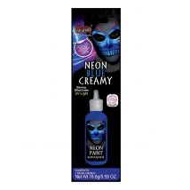 Neonblauwe make-upcrème - Thema: Fluo en fosfo - Blauw