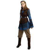 Lagertha kostuum Vikings dames - Thema: Bioscoop en TV programma's - Bruin - Maat Large