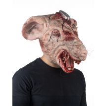 Volgelaatsmasker voor volwassen laboratoriumrat - Thema: Magie en Horror - Rood - Maat Uniek Formaat