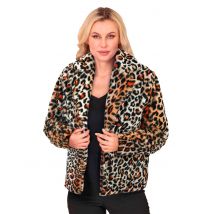 Dames luipaard teddyjas - Thema: Dieren - Roze - Maat S/M